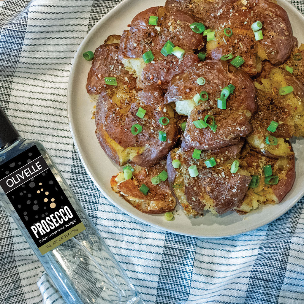Salt & Vinegar Smashed Potatoes