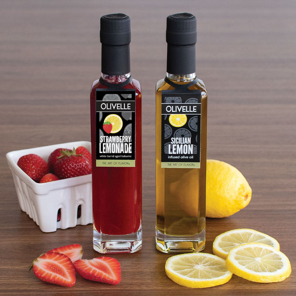 Sicilian Lemon Infused Olive Oil & Strawberry Lemonade Balsamic