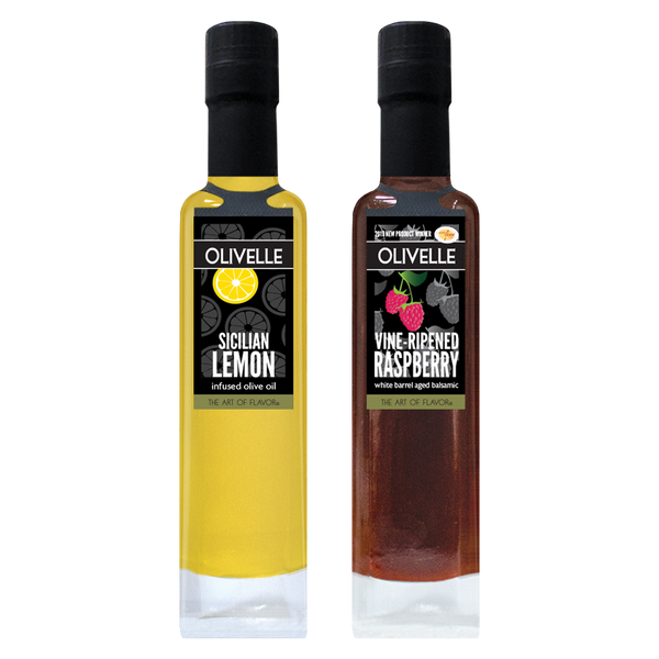 Sicilian Lemon Infused Olive Oil & Vine-Ripened Raspberry Balsamic