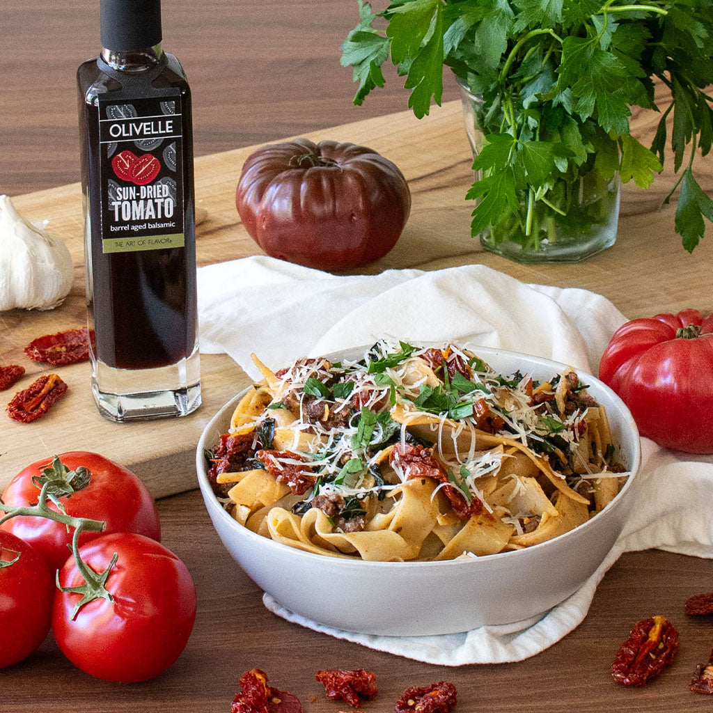 Sun-Dried Tomato, Sausage Kale Pasta