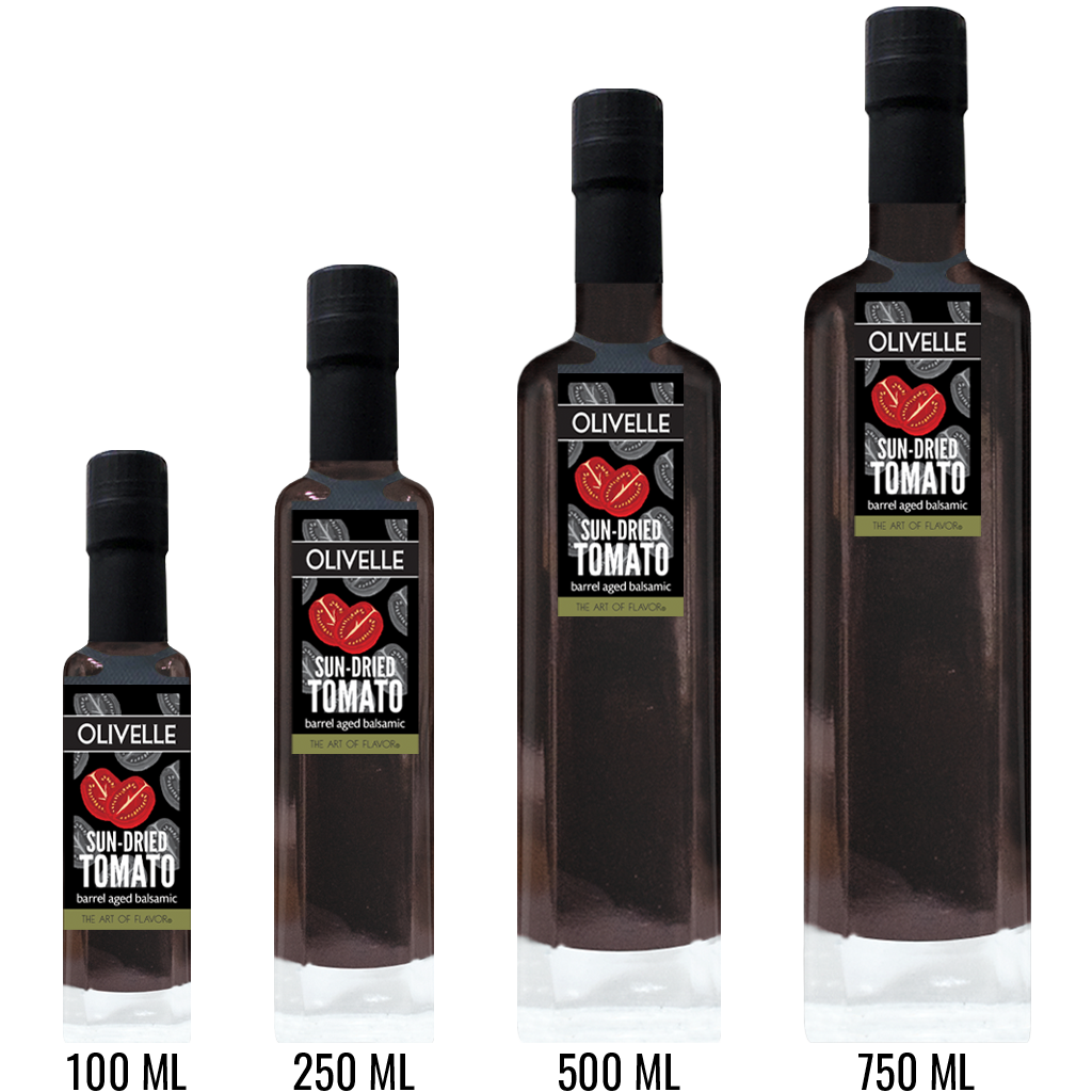 Sun-Dried Tomato Barrel Aged Balsamic Bottle Size