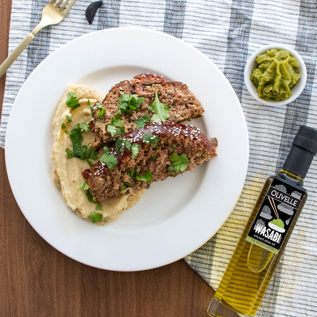 Wasabi Ginger Garlic Sticky Meatloaf