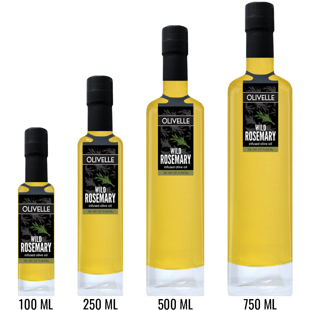 Wild Rosemary Infused Olive Oil Bottle Size