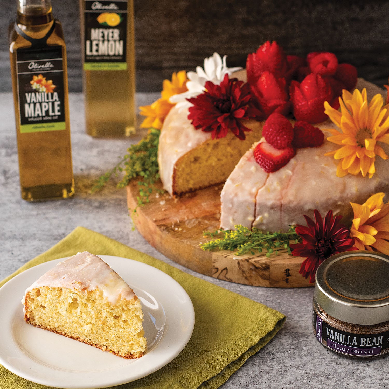 Classic Olive Oil Cake with Lemon Icing - Recipe Gift Kit