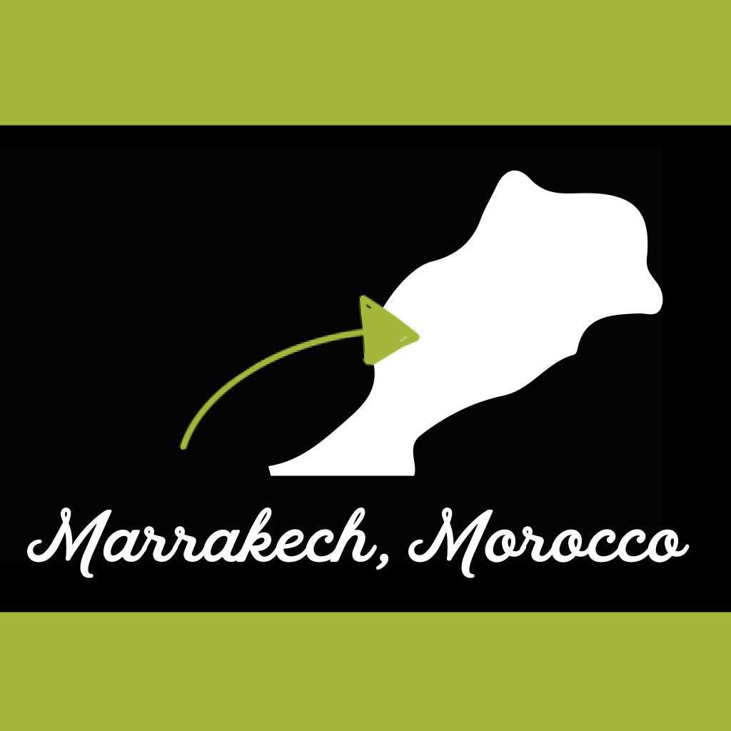 Marrakech, Morocco map where Marrakech Moroccan Extra Virgin Olive Oil comes from